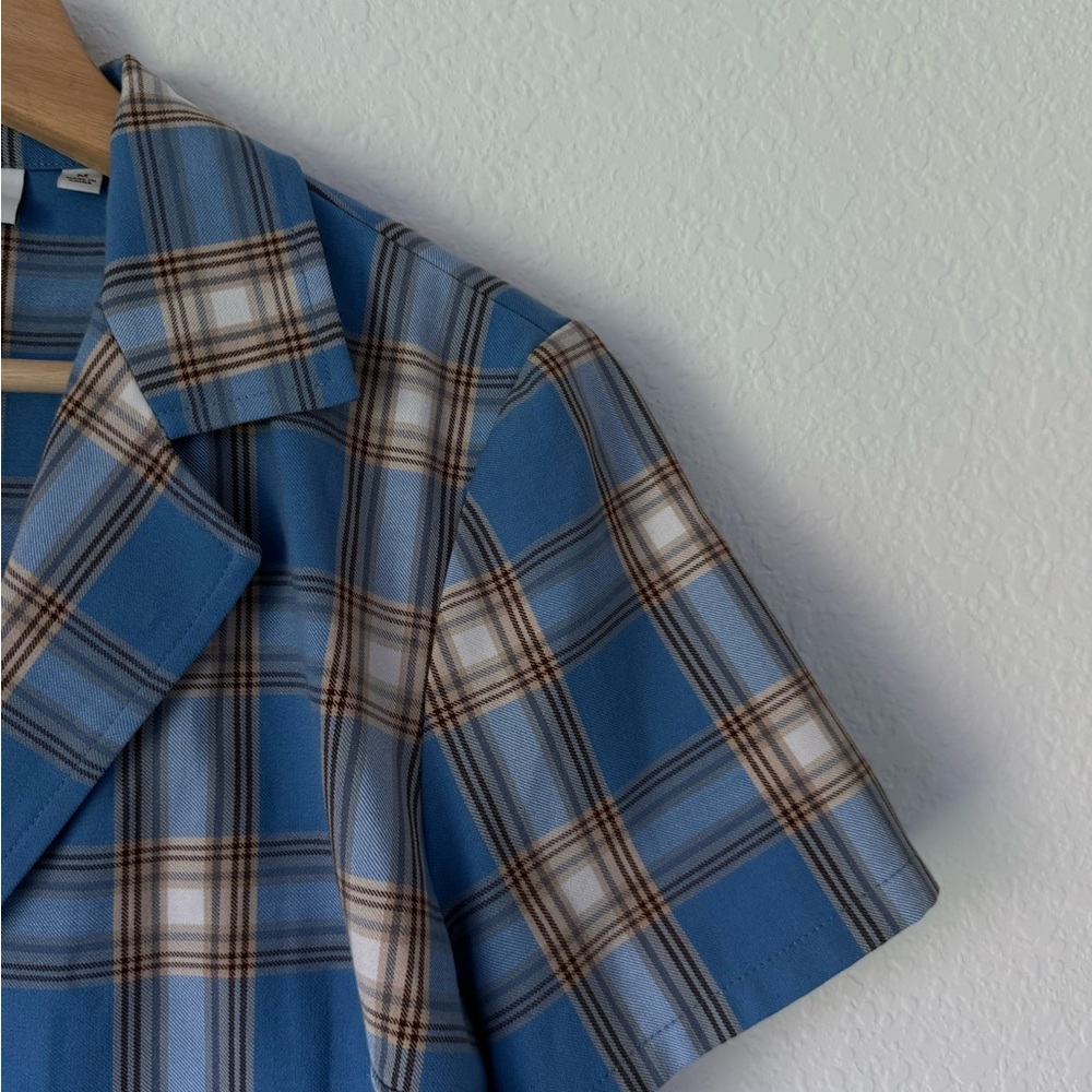 Aritzia Sunday Best Cropped Plaid Top - Picture 5 of 10